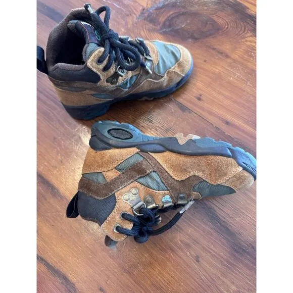 New Balance Little Boys lHigh Top Hiking Boots Brown Size 11.5 Wide Vintage