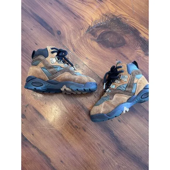 New Balance Little Boys lHigh Top Hiking Boots Brown Size 11.5 Wide Vintage