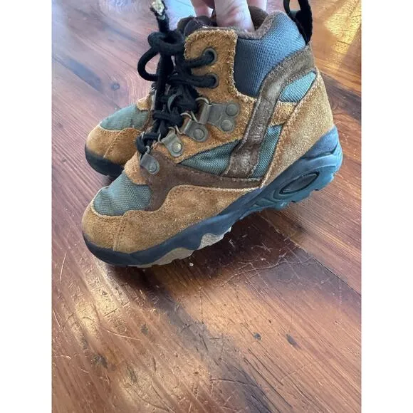 New Balance Little Boys lHigh Top Hiking Boots Brown Size 11.5 Wide Vintage