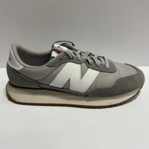 New Balance Men’s 237 V1 Grey Lace-Up Sneakers, Size 11.5 M