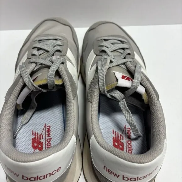 New Balance Men’s 237 V1 Grey Lace-Up Sneakers, Size 11.5 M
