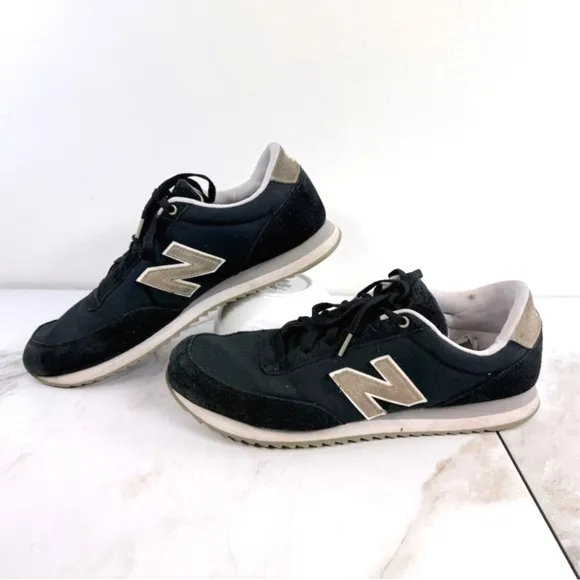 New Balance Men's 501 Casual Suede Athletic Sneakers Shoes, Black &amp; Tan, Sz 14