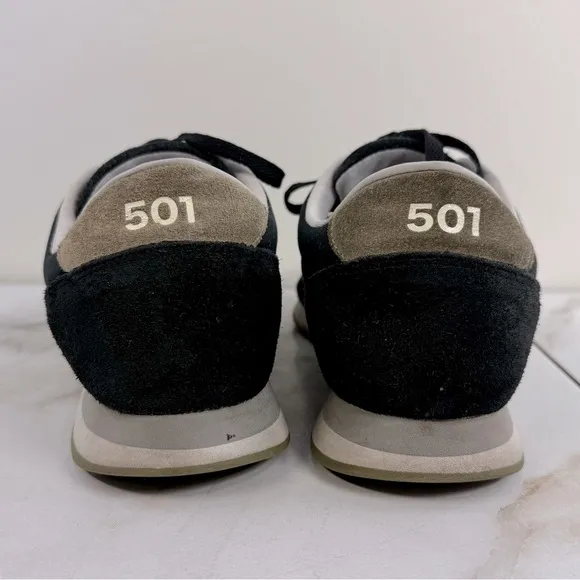 New Balance Men's 501 Casual Suede Athletic Sneakers Shoes, Black &amp; Tan, Sz 14