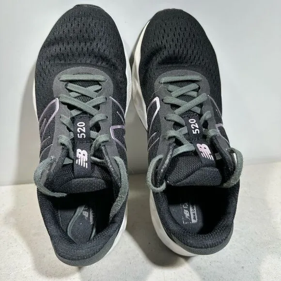 New Balance Unisex FF 520 V8 W520LB8 Black Running Shoes Sneakers Sz M 5.5 W7