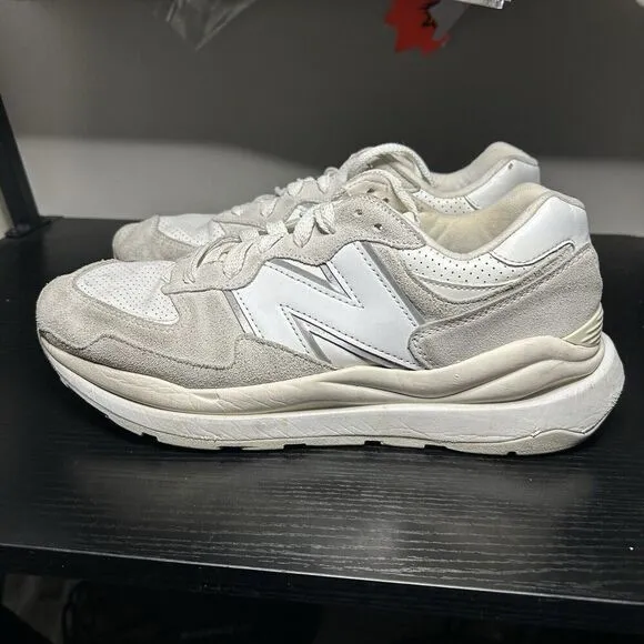 New Balance 57/40 Sneakers Mens Size 10 D White Gray Shoes