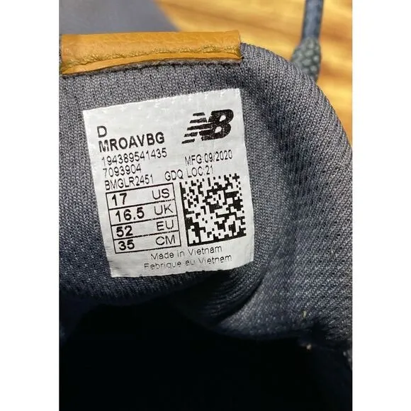 NEW BALANCE ROAV Fresh Foam Gray Running Athletic Shoes MROAVBG Men's Size 17 D