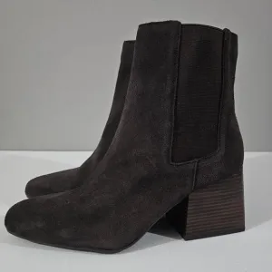 NEW Blondo Scarlette Ankle Boot Heel Waterproof Brown Suede Size 11