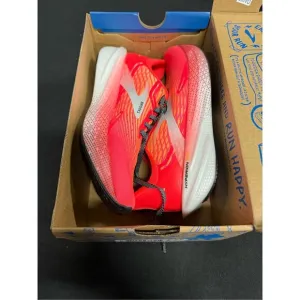 New Brooks Hyperion Max Fiery Coral Orange Pop Blue Running Shoes Sneakers 6.5