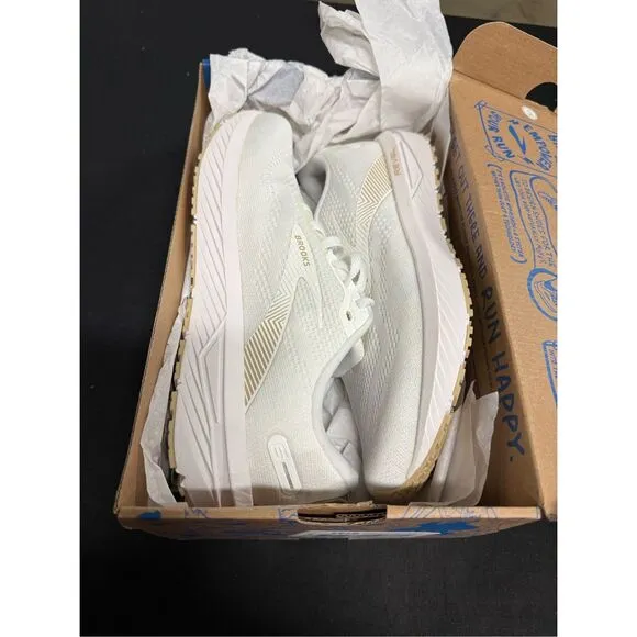 New Brooks Revel 6 White Khaki Running Shoes Sneakers 9