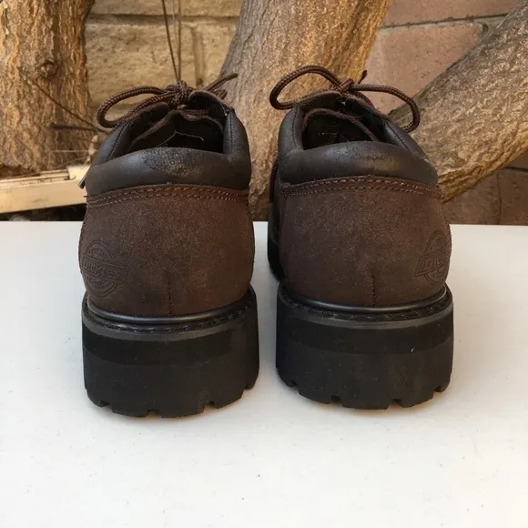 NEW DICKIES Composite Toe Lace Up Work Shoes Brown Size 10