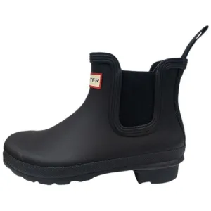 New Hunter Original Waterproof Chelsea Rain Boots Black Women's 6