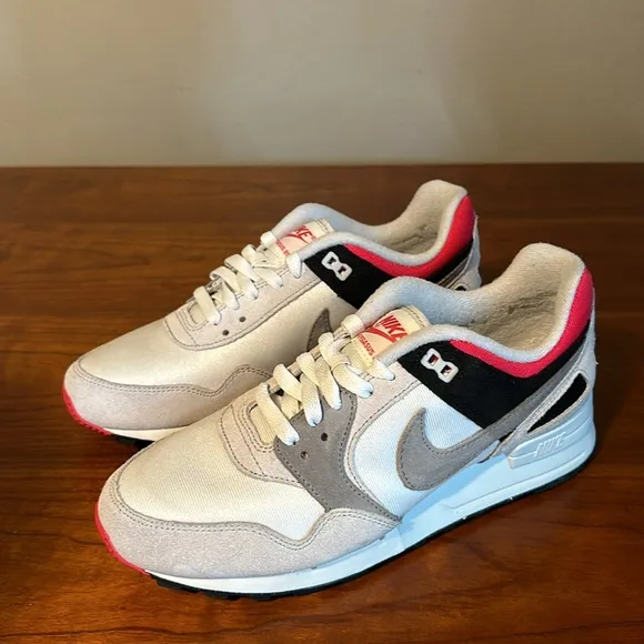 New Mens Nike Air Pegasus ‘89 Swan/Coral Running Shoes FD3598-100 NWOB *Defects*