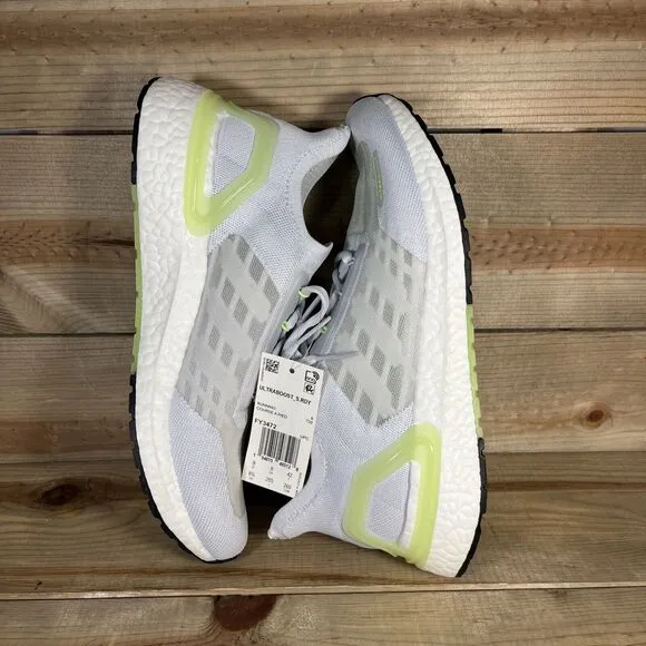 NEW Mens Size 8.5 Adidas UltraBoost S.RDY Grey/Signal Green Running Shoes FY3472