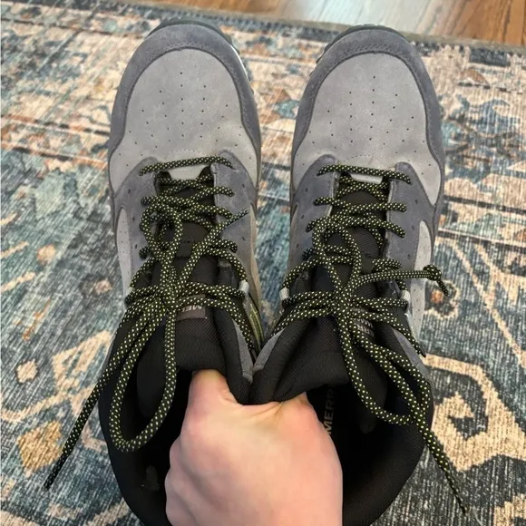 NEW Merrell | Wildwood Mid Gray Leather Waterproof Hiking Boots Pick Sz 13 Men’s