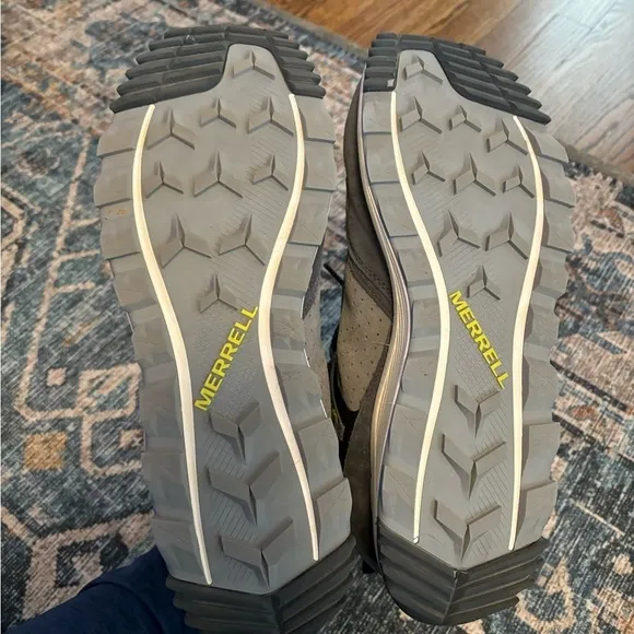 NEW Merrell | Wildwood Mid Gray Leather Waterproof Hiking Boots Pick Sz 13 Men’s