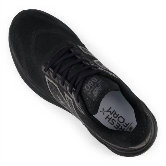NEW NEW BALANCE men's 880 v15 running sneakers in black with black and black met