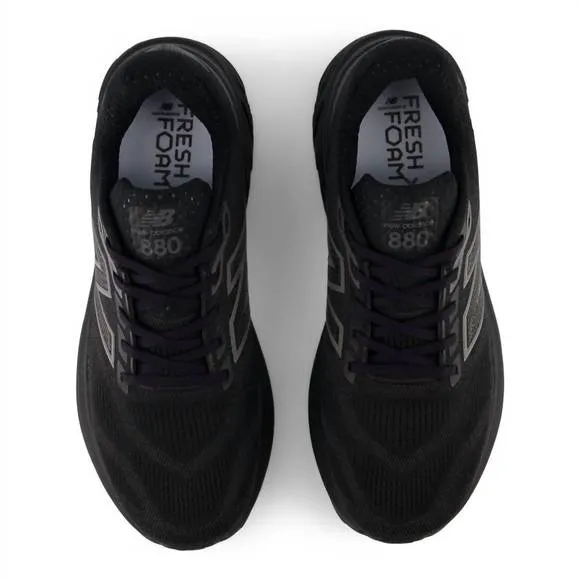NEW NEW BALANCE men's 880 v15 running sneakers in black with black and black met