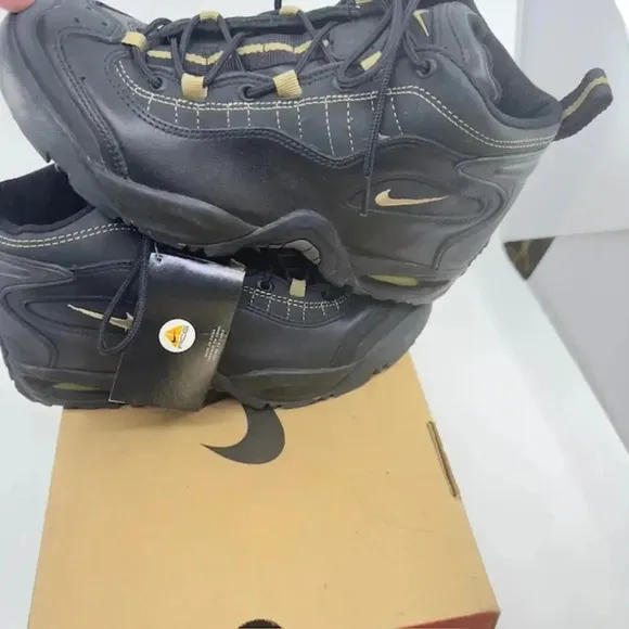 NEW Nike ACG Air Mada Pro Mid Waterproof Shoes Lace-Up Black Khaki-Black Mens 9