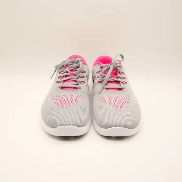 NEW NIKE Free RN Flyknit Gray Pink Running Shoes