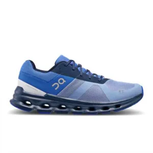 NEW ON RUNNING men's cloudrunner running shoes in shale/cobalt