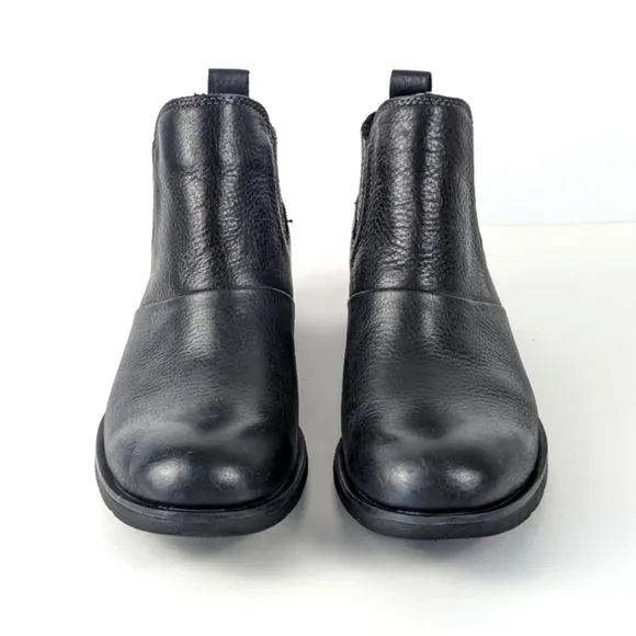 NEW Sofft Bellis Black Leather Ankle Waterproof Boots Size 7.5