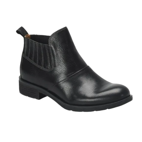 NEW Sofft Bellis Black Leather Ankle Waterproof Boots Size 7.5