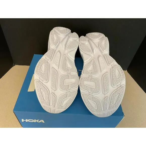 New! Womens Hoka One One Bondi 8 WWH White/White Running Shoes. Size 11B. Nice!