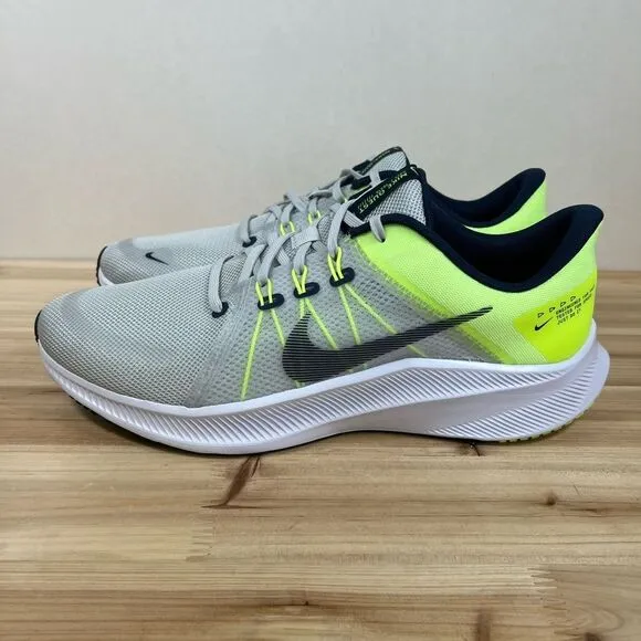 NEW Nike Quest 4 Running athletic shoes Mens 12 Grey Photon Dust Volt Glow