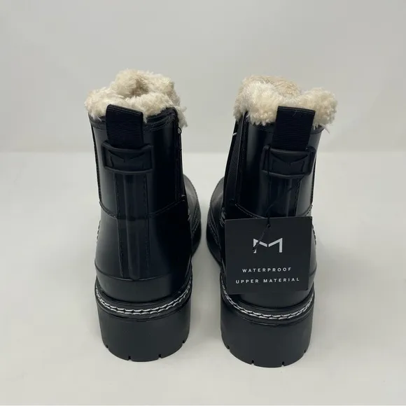 NIB Fisher Ltd Fargo Waterproof Vegan Leather Lug Moto Boots