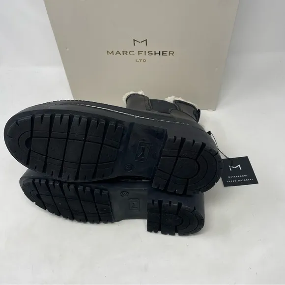 NIB Fisher Ltd Fargo Waterproof Vegan Leather Lug Moto Boots