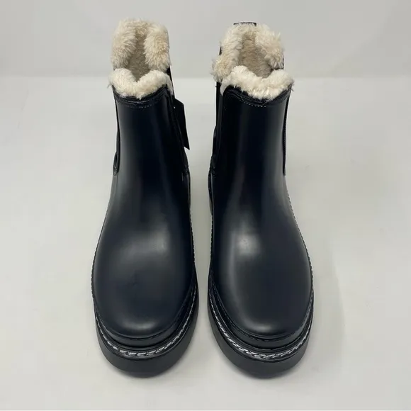 NIB Fisher Ltd Fargo Waterproof Vegan Leather Lug Moto Boots