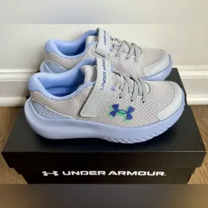NIB Pre-School Under Armour UA Surge 4 AC Kids' Running Shoes, Size 11