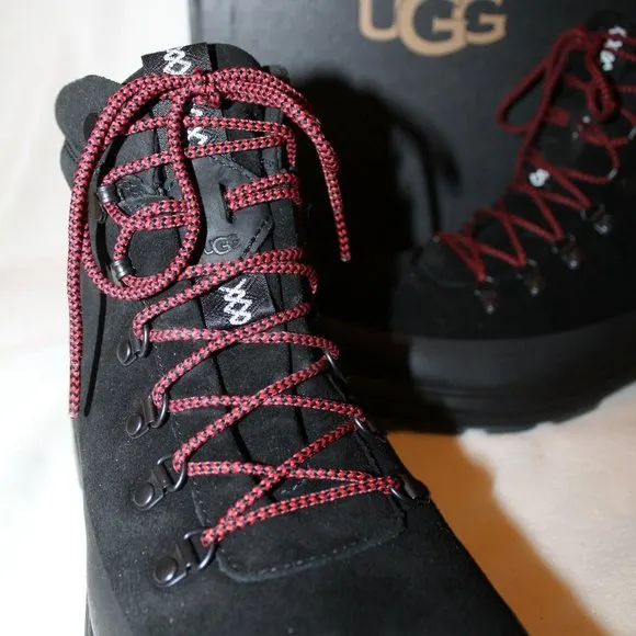 NIB UGG MEN'S BILTMORE SUEDE WINTER WATERPROOF HIKING SNOW‎ BOOTS BLACK