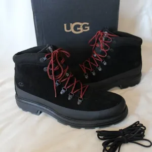 NIB UGG MEN'S BILTMORE SUEDE WINTER WATERPROOF HIKING SNOW‎ BOOTS BLACK