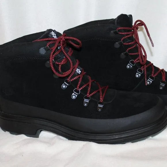 NIB UGG MEN'S BILTMORE SUEDE WINTER WATERPROOF HIKING SNOW‎ BOOTS BLACK