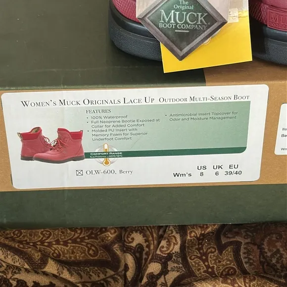 NIB Women’s MUCK WATERPROOF ankle boots 8