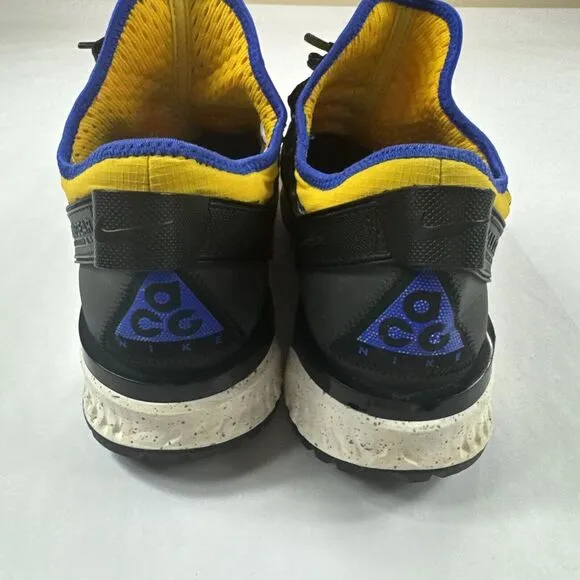 Nike ACG React Terra Gobe K2 LDV Mens 9.5 Shoes Yellow Black‎ Blue Sneakers READ