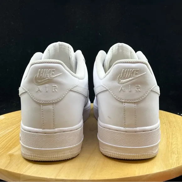 Nike Air Force 1 '07 Mens Size 13 Low Top Triple White Casual Shoes CW2288-111