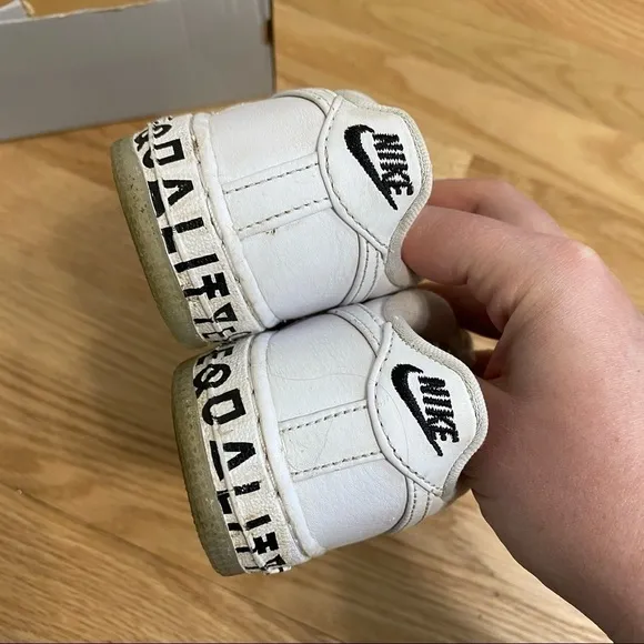 Nike Air Force 1 Equality Sneakers 10C Kids Shoes Toddler White