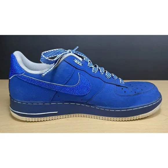 Nike Air Force 1 Game Royal White Mens 9.5 488298-422 Sneakers Shoes 2013 Low