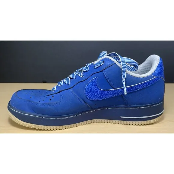 Nike Air Force 1 Game Royal White Mens 9.5 488298-422 Sneakers Shoes 2013 Low