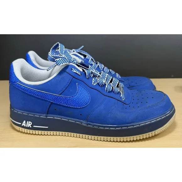 Nike Air Force 1 Game Royal White Mens 9.5 488298-422 Sneakers Shoes 2013 Low