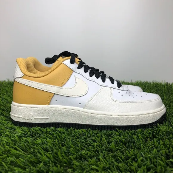 Nike Air Force 1 Low NBY Yellow/White/Ivory Womens Shoes Size 6.5 AQ3778 994
