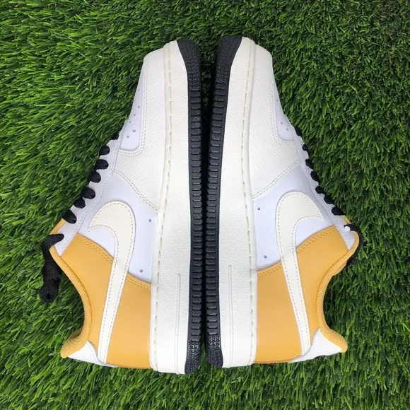 Nike Air Force 1 Low NBY Yellow/White/Ivory Womens Shoes Size 6.5 AQ3778 994