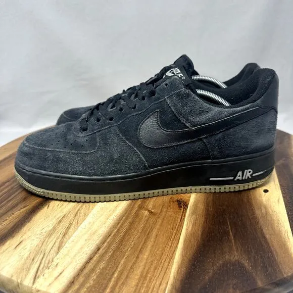 Nike Air Force 1 Men's Size 12 Black Medium Grey 315122 045 Sneakers Shoes