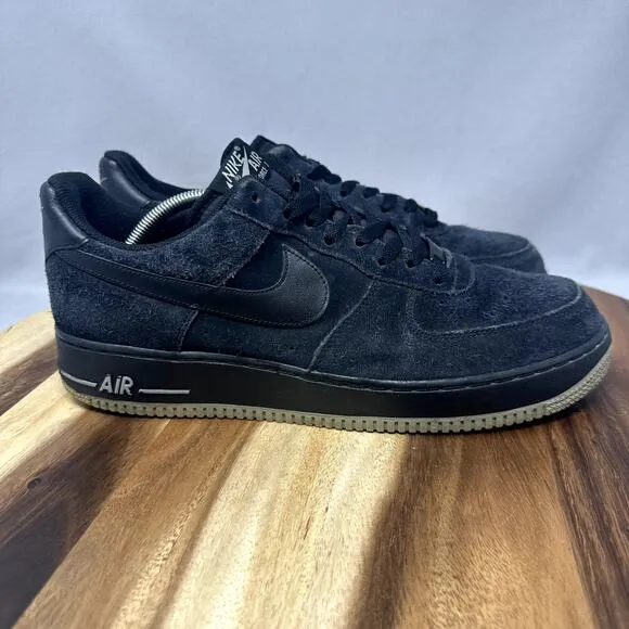 Nike Air Force 1 Men's Size 12 Black Medium Grey 315122 045 Sneakers Shoes