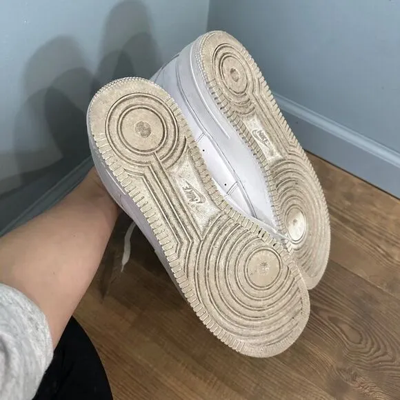 Nike Air Force 1 White Sneakers Shoes Style 315122-111 Size 14