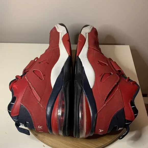 Nike Air Force Max CB Mens Size 14 Shoes Leather CJ0144-600 Red Sneakers