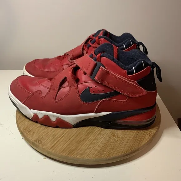 Nike Air Force Max CB Mens Size 14 Shoes Leather CJ0144-600 Red Sneakers