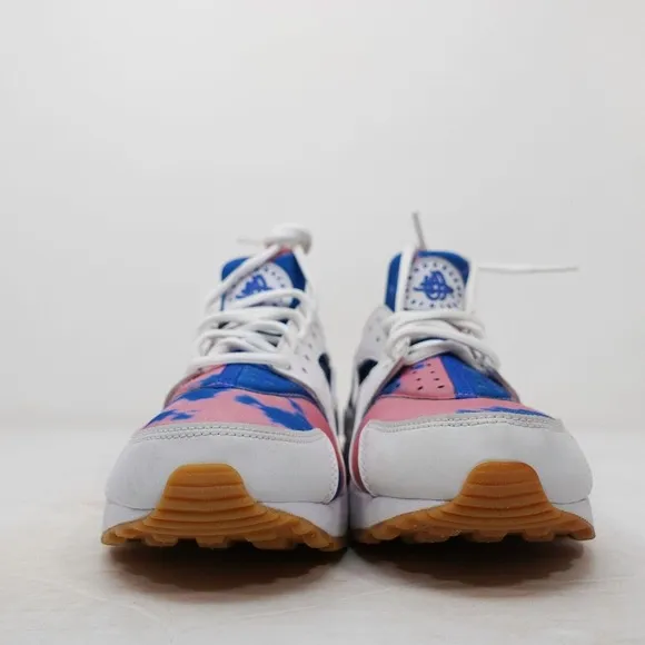 Nike Air Huarache Run Print Tie Dye Nebula White Blue AQ0551-100 Women Size 6.5